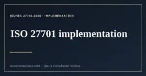 ISO 27701 implementation explained