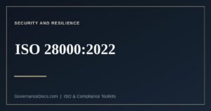 ISO 28000:2022 security management systems