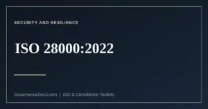 ISO 28000:2022 security management systems