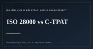 ISO 28000 vs C-TPAT explained