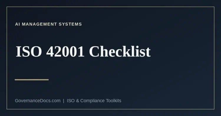 ISO 42001 checklist: mandatory clauses and the 38 Annex A controls