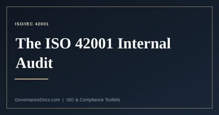 ISO 42001 internal audit explained