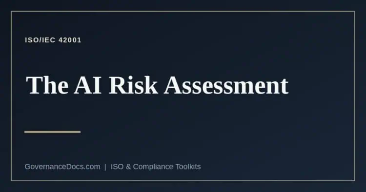 ISO 42001 risk assessment explained