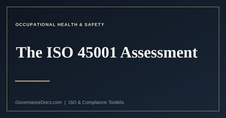 The four types of ISO 45001 assessment