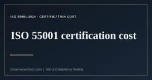ISO 55001 certification cost explained