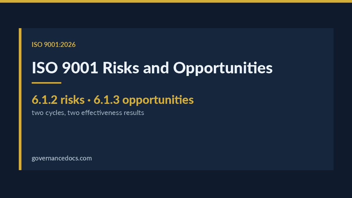 ISO 9001 Risks and Opportunities: The Definitive 2026 Guide ISO 9001 risks and opportunities explained