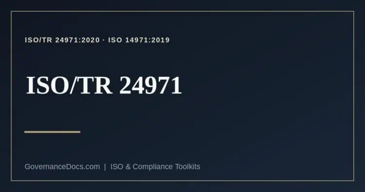 ISO/TR 24971 explained