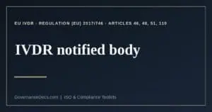 IVDR notified body explained