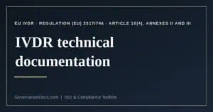 IVDR technical documentation explained