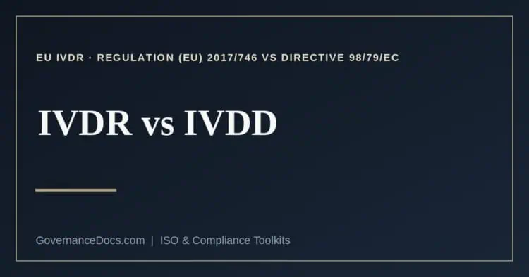 IVDR vs IVDD explained
