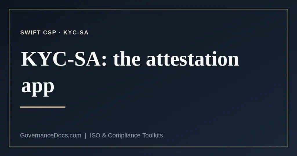 KYC-SA explained