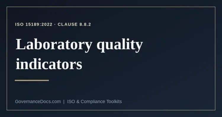 laboratory quality indicators explained