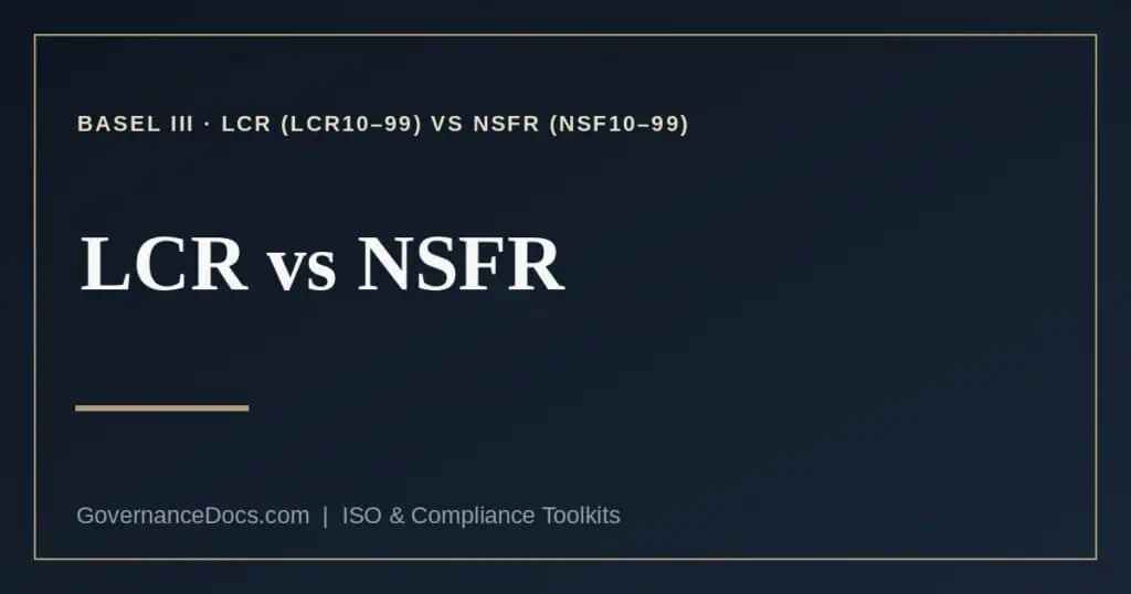 LCR vs NSFR explained