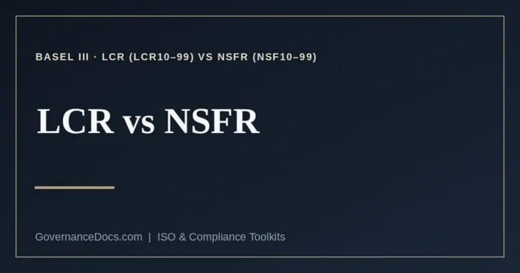 LCR vs NSFR explained