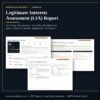 Legitimate interests assessment report sample pages showing the screening, the process score and the conclusion