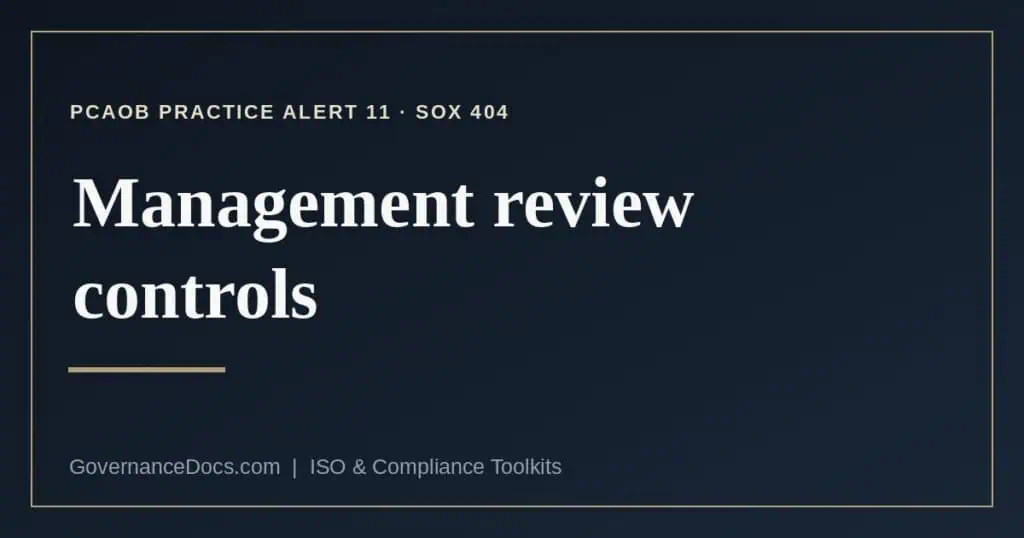 management review controls explained
