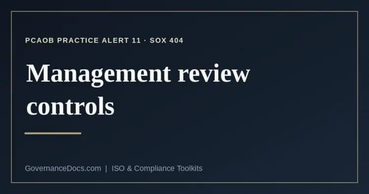management review controls explained
