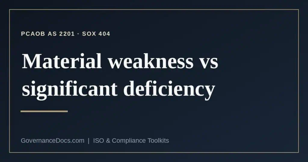 material weakness explained