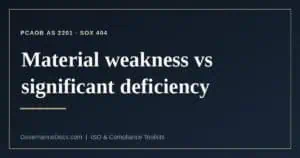 material weakness explained