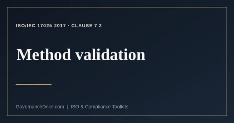 method validation explained