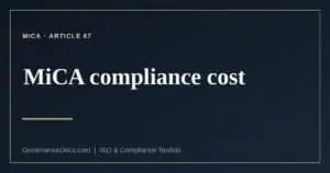 MiCA compliance cost explained