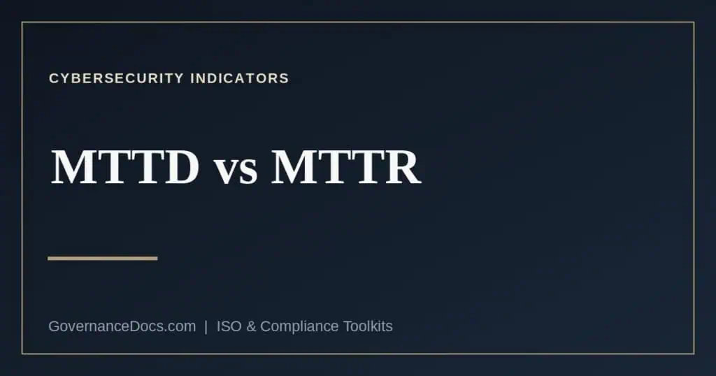 MTTD vs MTTR explained