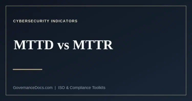 MTTD vs MTTR explained