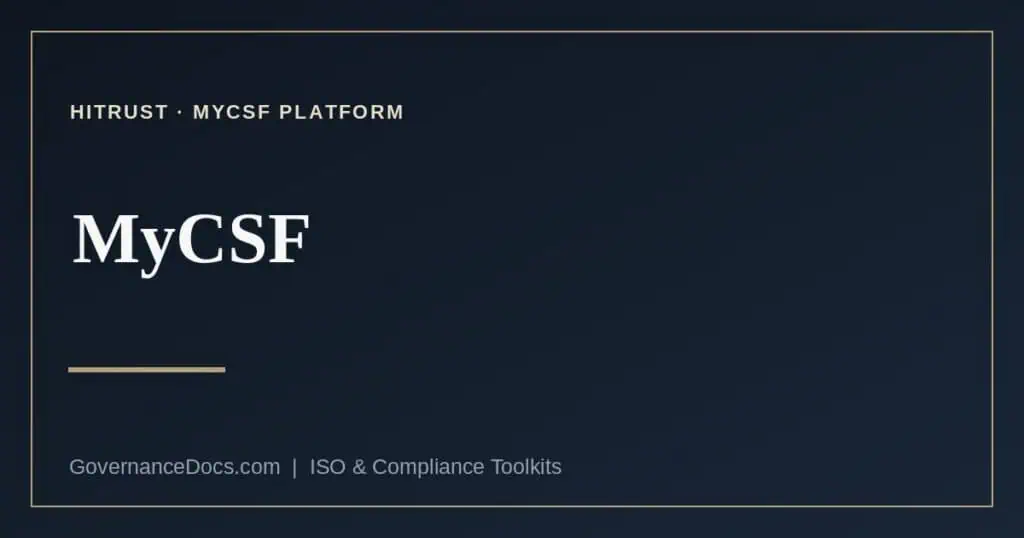 MyCSF explained