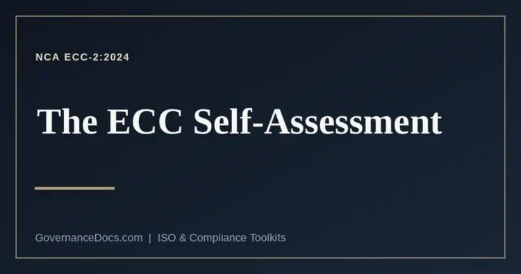 NCA ECC self-assessment explained