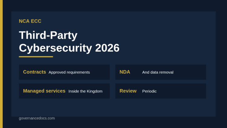 NCA ECC third-party cybersecurity guide cover