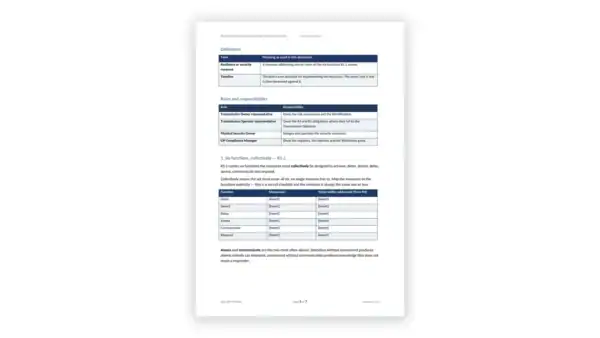 NERC CIP Toolkit sample — GDL-CIP-TPS-006 Physical Security Plan for Identified Transmission Facilities