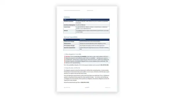 NERC CIP Toolkit sample — GDL-CIP-CCC-001 Control Center Communications Security Plan