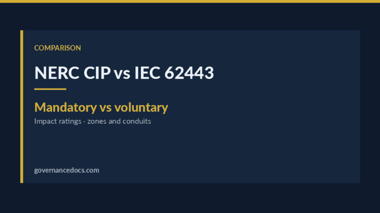 NERC CIP vs IEC 62443 — NERC CIP vs IEC 62443: The Complete 2026 Comparison