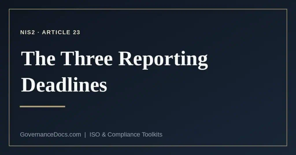 NIS2 incident reporting explained