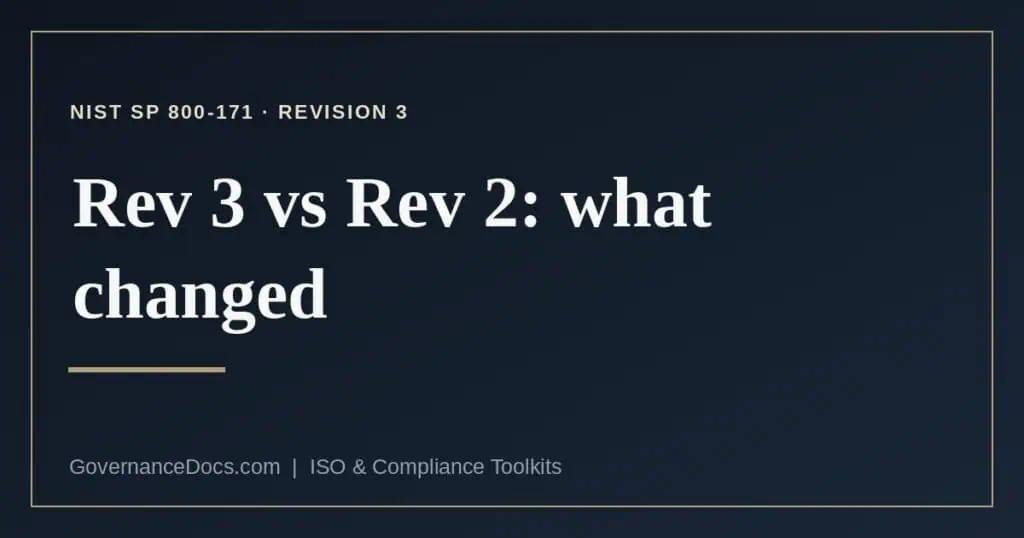 NIST 800-171 Rev 3 explained