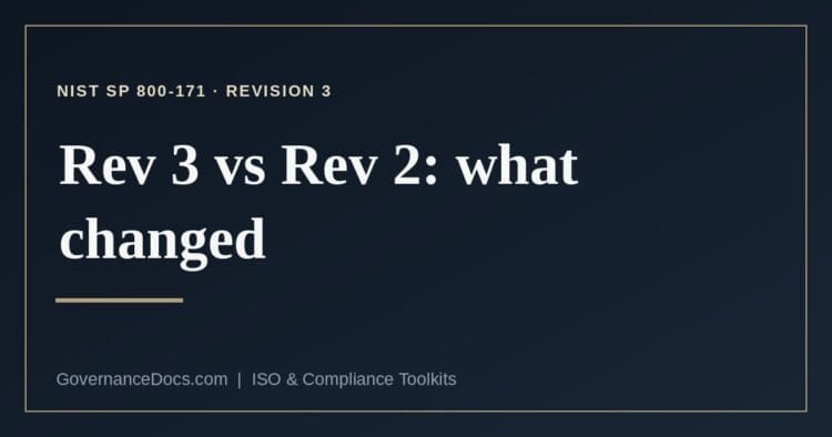 NIST 800-171 Rev 3 explained
