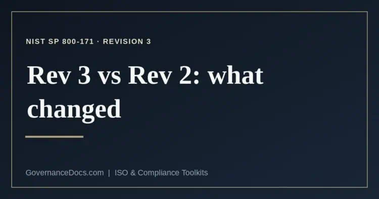 NIST 800-171 Rev 3 explained