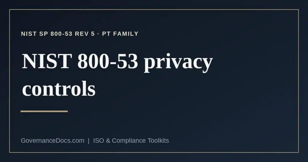 NIST 800-53 privacy controls explained