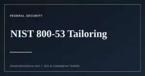 NIST 800-53 tailoring explained