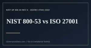 NIST 800-53 vs ISO 27001 explained