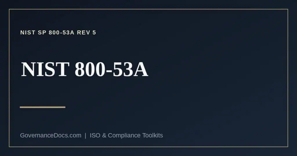 NIST 800-53A explained