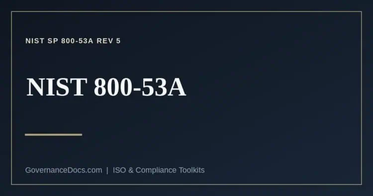NIST 800-53A explained