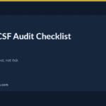 NIST CSF audit checklist — NIST CSF Audit Checklist: 6 Fields Every Line Needs