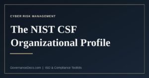 NIST CSF organizational profile step by step