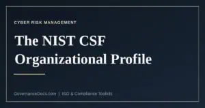 NIST CSF organizational profile step by step
