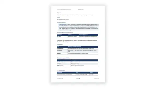 NIST CSF 2.0 Toolkit sample: GDL-CSF-DET-009 - Event Correlation and Log Review Standard