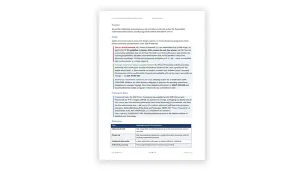 NIST Privacy Framework Toolkit — privacy and cybersecurity risk relati (GDL-PF-PRF-007)