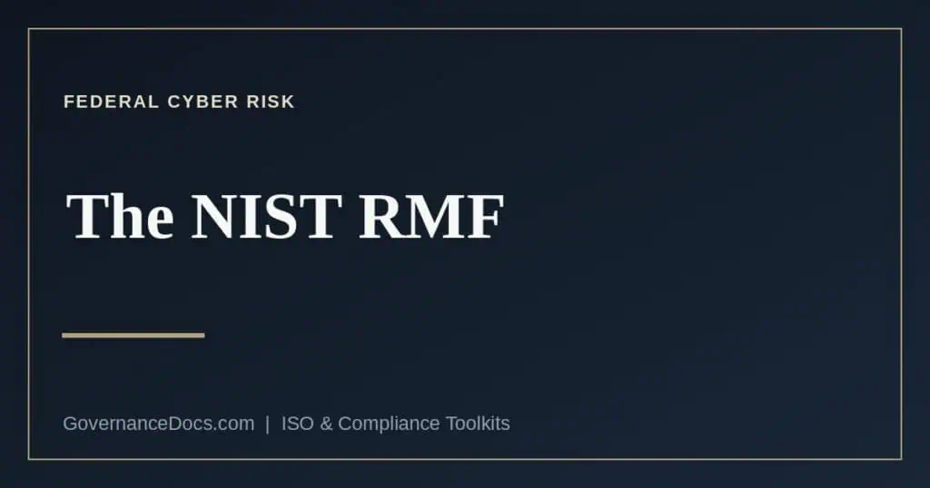 The seven steps of the NIST RMF