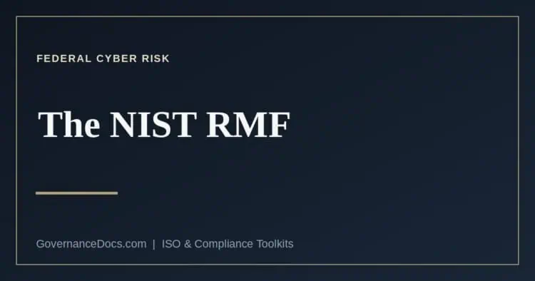 The seven steps of the NIST RMF