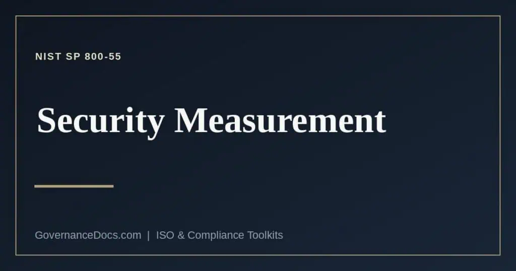 NIST SP 800-55 explained